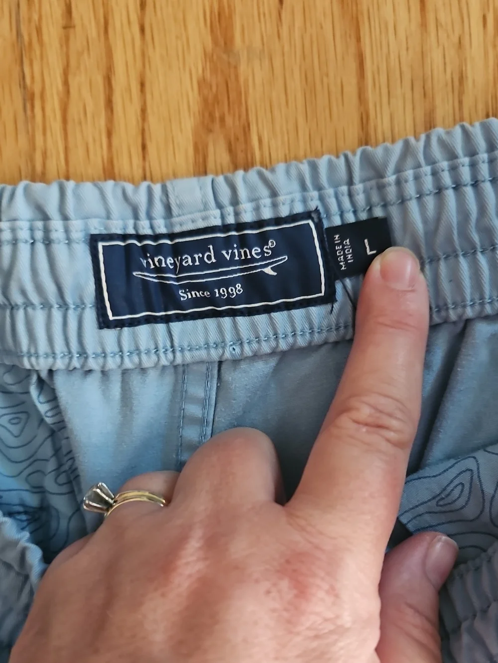 Vineyard Vine  7in Pull On Island Light Blue Drawstring Shorts